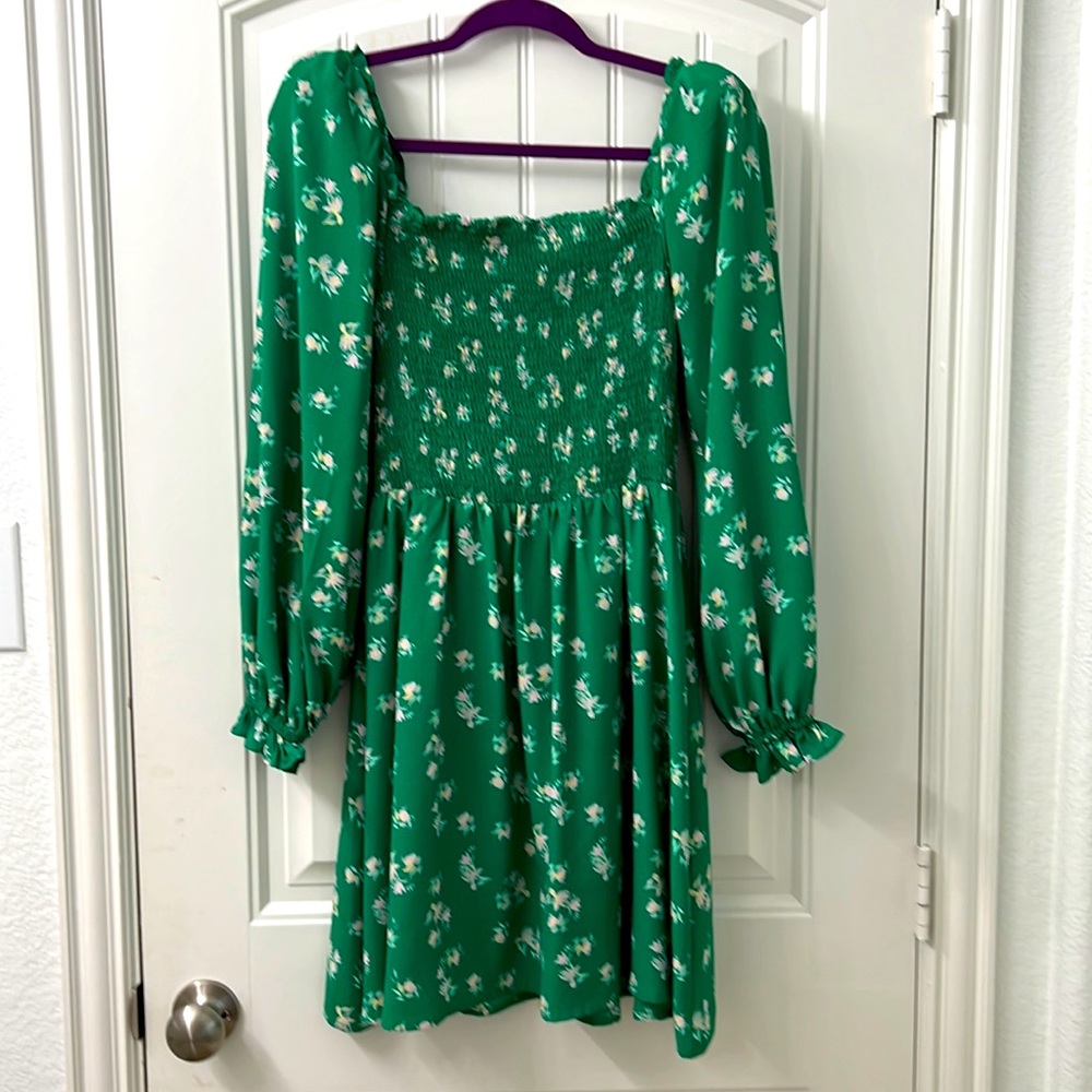 WAYF Spring Green Dress